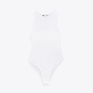 Brand new white halter neck bodysuit